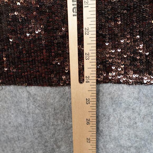 Tory Burch Top Womens XS? All Over Sequin Racerback Tank Brown Shimmer - Picture 7 of 8